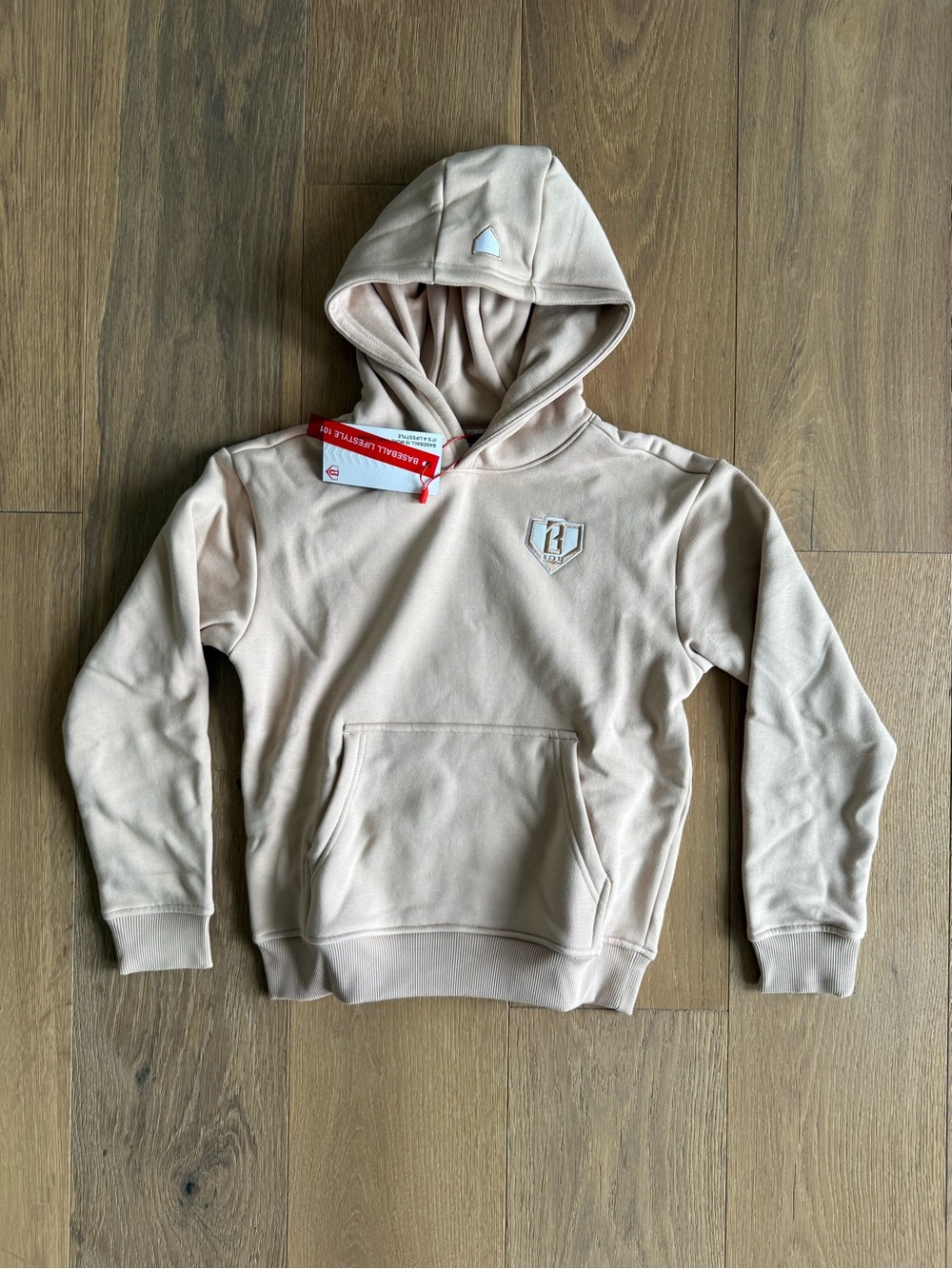 Baseball Lifestyle 101 Baseline Youth Hoodie - Khaki - NEW WITH TAGS
